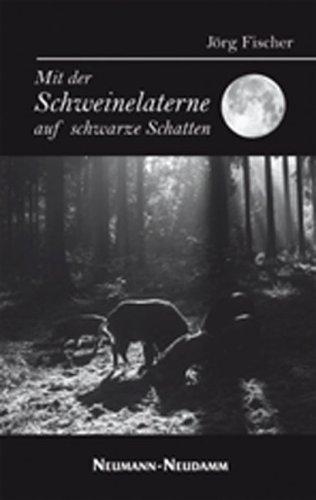 Mit der Schweinelaterne auf schwarze Schatten