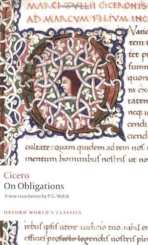 On Obligations: De Officiis (Oxford World's Classics (Paperback))