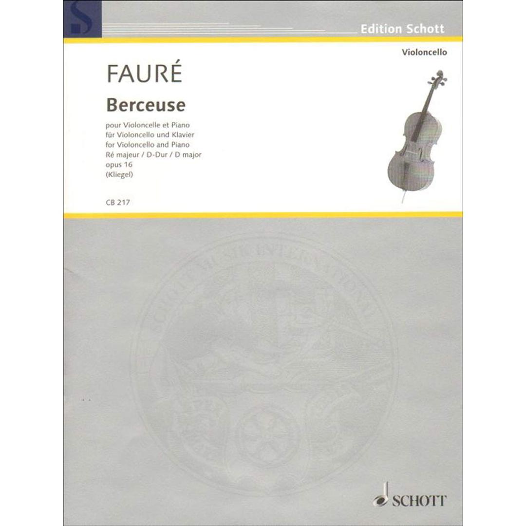 Berceuse D-Dur: op. 16. Violoncello und Klavier. (Cello-Bibliothek)