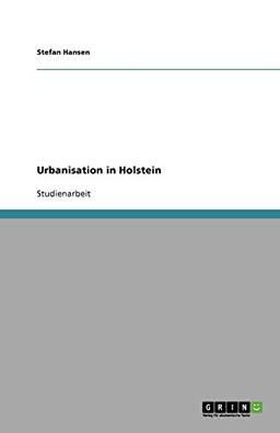 Urbanisation in Holstein