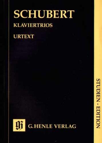 Klaviertrios, Klavier, Violine und Violoncello, Studien Edition