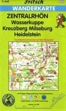 Zentralrhön 1 : 35 000 Wanderkarte: Wasserkuppe, Kreuzberg, Milseburg, Heidelstein