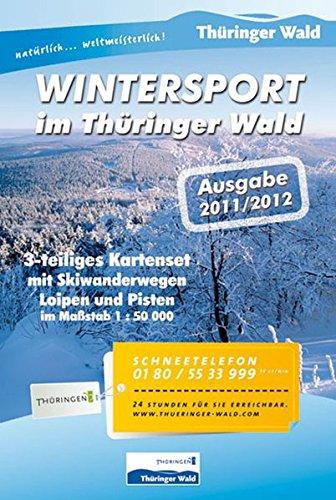 Wintersport im Thüringer Wald: 3-teiliges Kartenset Maßstab 1:50 000