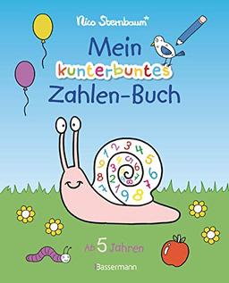 Mein kunterbuntes Zahlen-Buch. Spielerisch die Zahlen von 1 bis 20 lernen.: Durchgehend farbig. Für Vorschulkinder ab 5 Jahren