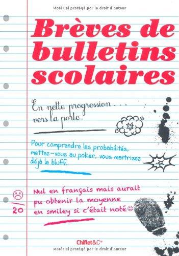 Brèves de bulletins scolaires