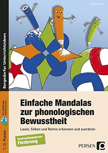 Einfache Mandalas zur phonologischen Bewusstheit: Laute, Silben und Reime erkennen und zuordnen (1. und 2. Klasse)