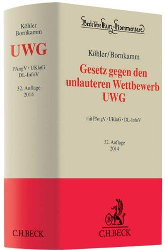 Gesetz gegen den unlauteren Wettbewerb: Preisangabenverordnung, Unterlassungsklagengesetz, Dienstleistungs-Informationspflichten-Verordnung