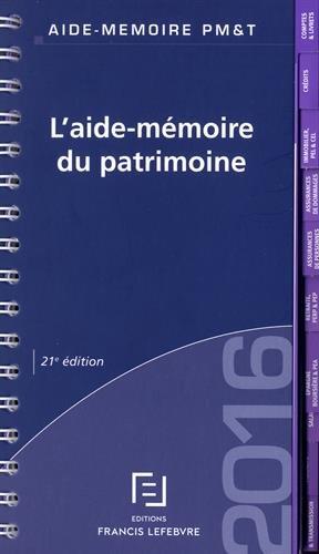 L'aide-mémoire du patrimoine