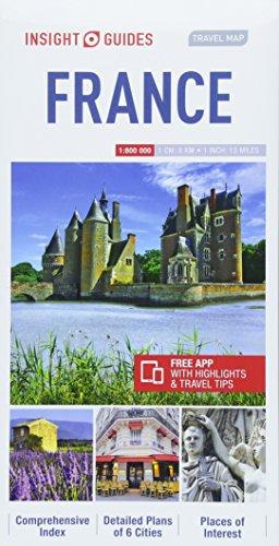 Insight Guides Travel Map France - Map of France (Insight Travel Maps)