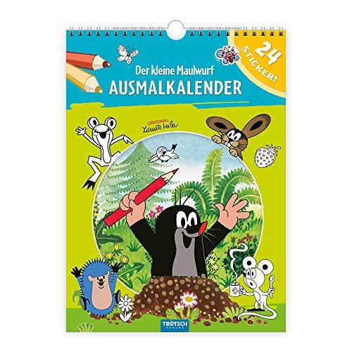 Trötsch Ausmalkalender immerwährend Der kleine Maulwurf: jahresunabhängiger immerwährender Wandkalender