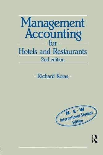 Management Accounting for Hotels and Restaurants