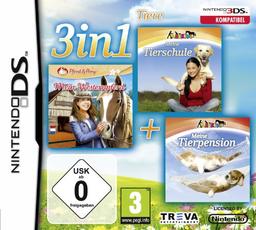 3 in 1: Meine Tierschule + Mein Westernpferd + Meine Tierpension - Tapsige Tierbabys - [Nintendo DS]