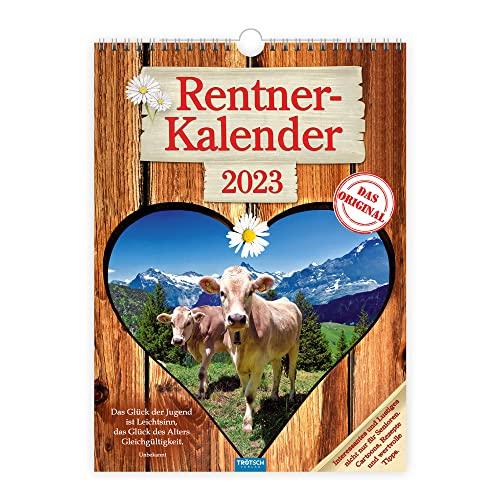 Trötsch Classickalender Rentnerkalender 2023 - Interessantes und Lustiges nicht nur für Senioren. Cartoons, Rezepte und wertvolle Tipps: Wandkalender