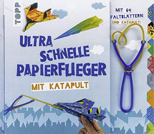 Ultra schnelle Papierflieger mit Katapult: Anleitungen, Faltblätter und Katapult für die schnellsten Papierflieger aller Zeiten