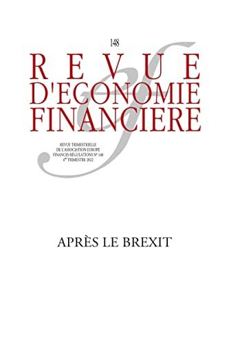 Revue d'économie financière, n° 148. Après le Brexit