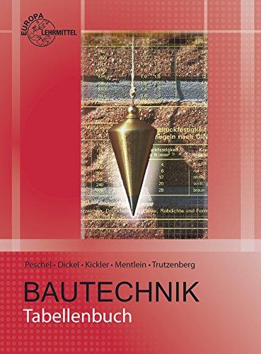 Tabellenbuch Bautechnik: Tabellen, Formeln, Regeln, Bestimmungen