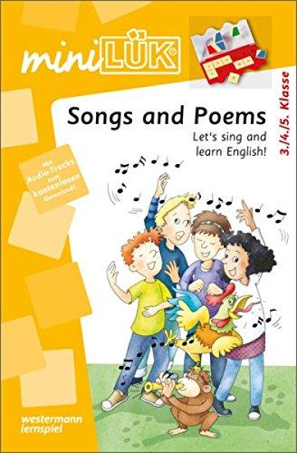 miniLÜK: Songs and poems: Mit Liedern und Gedichten Englisch Lernen ab 3.Klasse