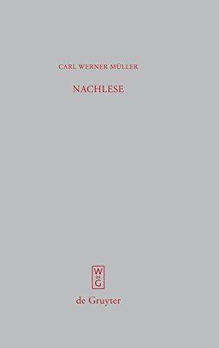 Nachlese: Kleine Schriften 2 (Beiträge zur Altertumskunde, 267, Band 267)