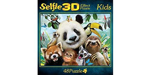 3D Selfie Prmium Effekt Puzzle Motiv: Zoo - 63 Teile