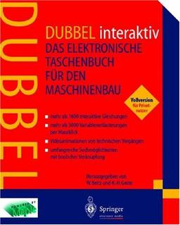 DUBBEL interaktiv: Das elektronische Taschenbuch für den Maschinenbau