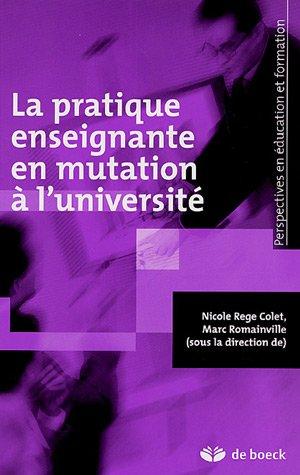 La pratique enseignante en mutation à l'université