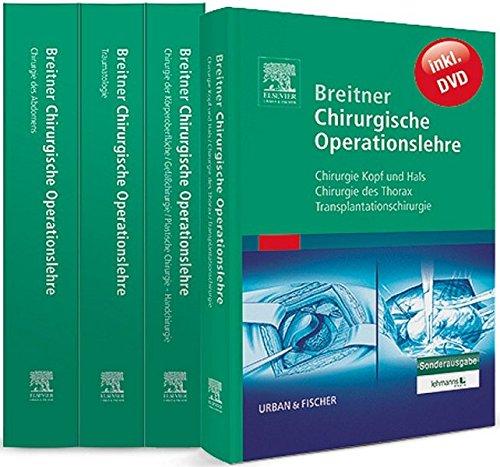 Breitner Chirurgische Operationslehre: Der Klassiker kompakt - zusammengefasst in vier Bänden - inklusive einer DVD