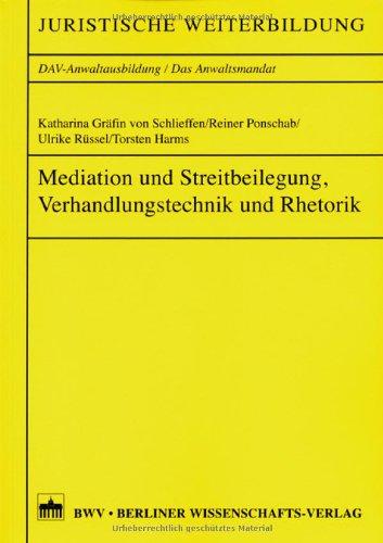 Mediation und Streitbeteiligung, Verhandlungstechnik und Rhetorik