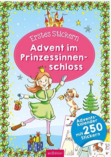 Erstes Stickern. Advent im Prinzessinnenschloss (Adventskalender)