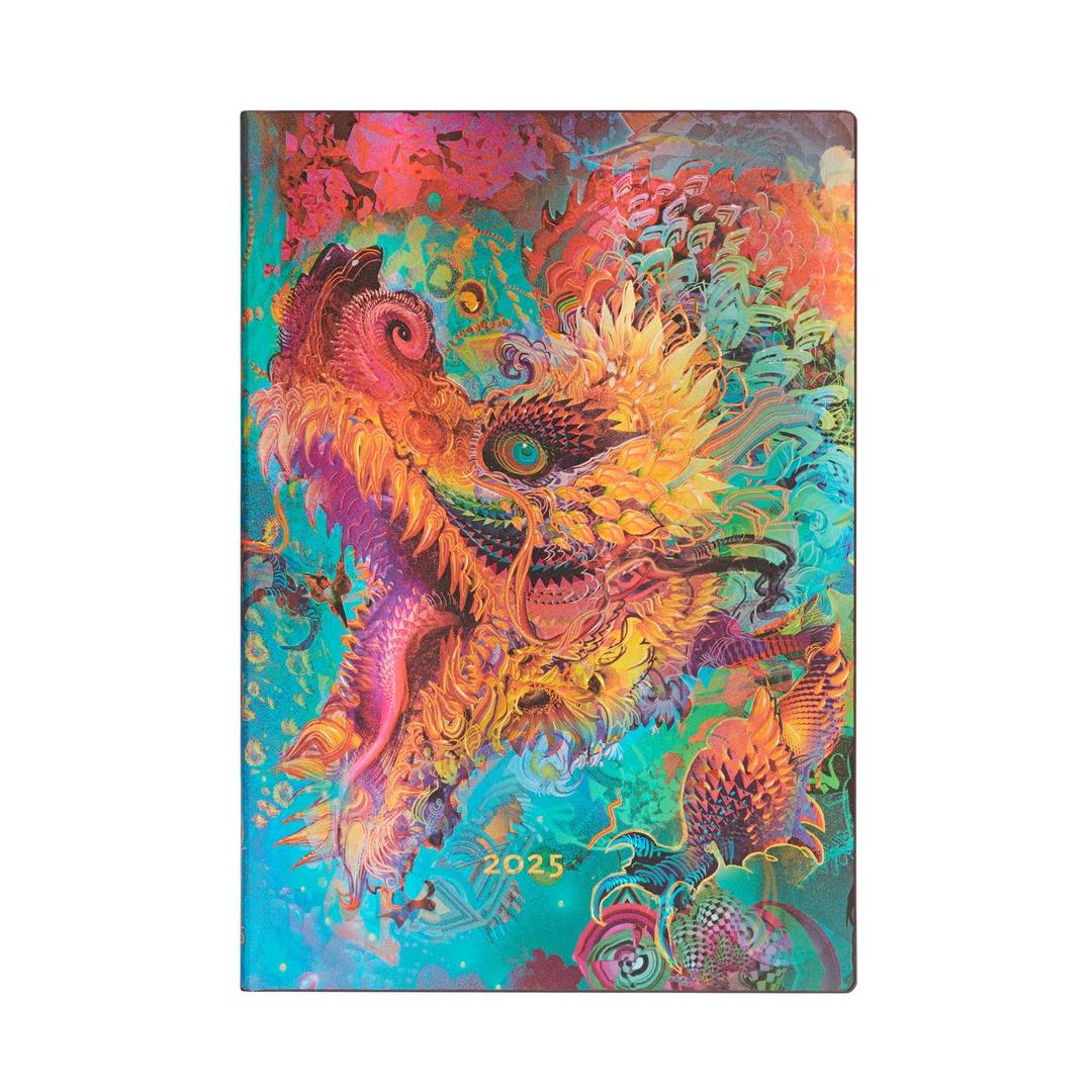 12-Monatskalender Flexi 2025 Humming Dragon, Midi, Horizontal