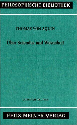 Über Seiendes und Wesenheit. De Ente et Essentia