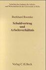 Schuldvertrag und Arbeitsverhältnis: Rechtsstand: 19971201