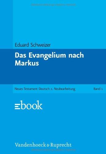 Das Neue Testament Deutsch (NTD), 11 Bde. in 13 Tl.-Bdn., Bd.1, Das Evangelium nach Markus