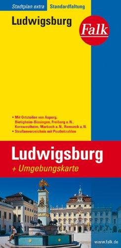 Falk Stadtplan Extra Standardfaltung Ludwigsburg