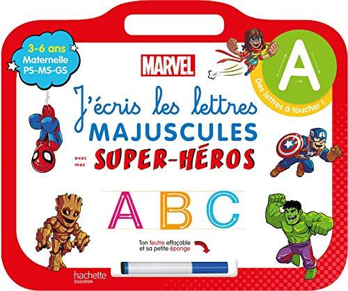 J'écris les lettres majuscules avec mes super-héros : maternelle PS, MS, GS, 3-6 ans