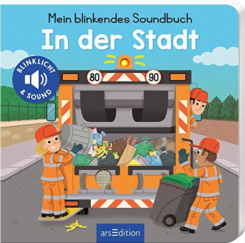 Mein blinkendes Soundbuch - In der Stadt: Sound mit 1 LED | Die innovative Soundreihe für kleine Fahrzeugfans ab 12 Monaten