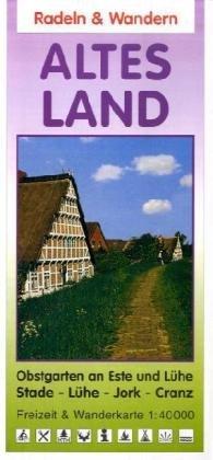 Radeln & Wandern Altes Land: Obstgarten an Este und Lühe, Stade - Lühe/ Jork/ Cranz, Buxtehude. Freizeitkarte 1:40000