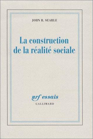 La construction de la réalité sociale