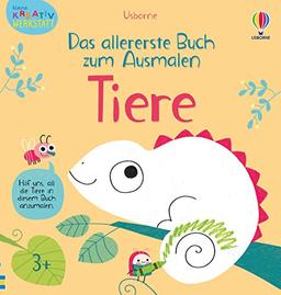 Kleine Kreativ-Werkstatt - Das allererste Buch zum Ausmalen: Tiere