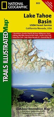 Lake Tahoe  Bassin: National Geographic Trails Illustrated Californien (National Geographic Maps: Trails Illustrated)