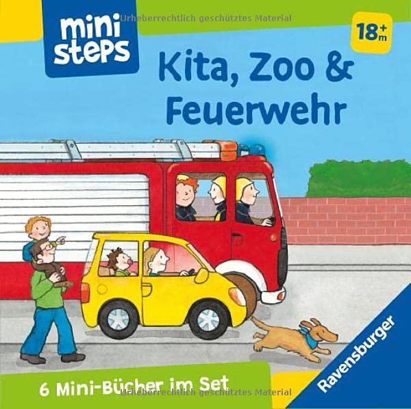 ministeps: Mein erster Bücher-Würfel: Kita, Zoo und Feuerwehr (Bücher-Set) (ministeps Bücher)