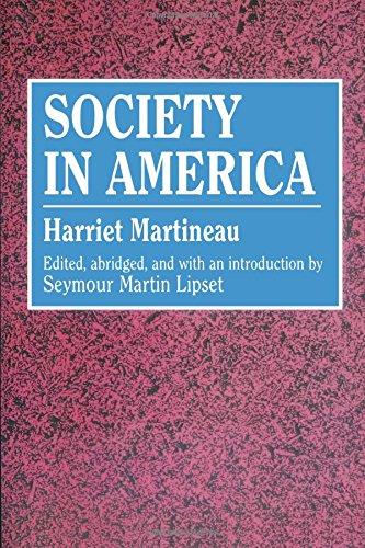 Society in America (Social Science Classics Series)