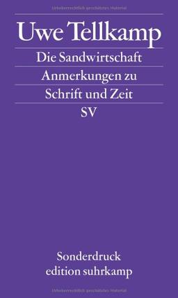 Die Sandwirtschaft: Anmerkungen zu Schrift und Zeit. Leipziger Poetikvorlesung (edition suhrkamp)