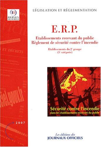 Règlement de sécurité contre l'incendie dans les ERP, du 25 juin 1980 : dispositions applicables aux établissements du 2e groupe, 5e catégorie