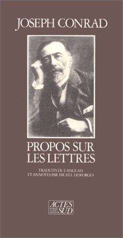 Propos sur les lettres