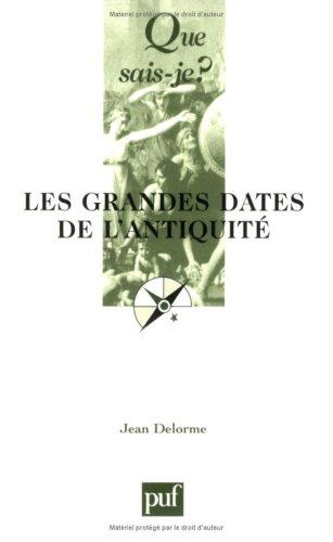 Les grandes dates de l'Antiquité