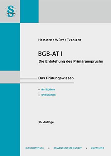 BGB AT I - Enstehen des Primäranspruchs (Skripten - Zivilrecht)