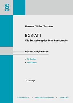 BGB AT I - Enstehen des Primäranspruchs (Skripten - Zivilrecht)