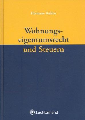 Wohnungseigentumsrecht und Steuern