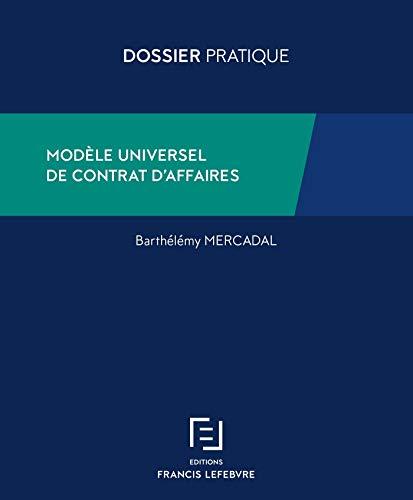 Modèle universel de contrat d'affaires