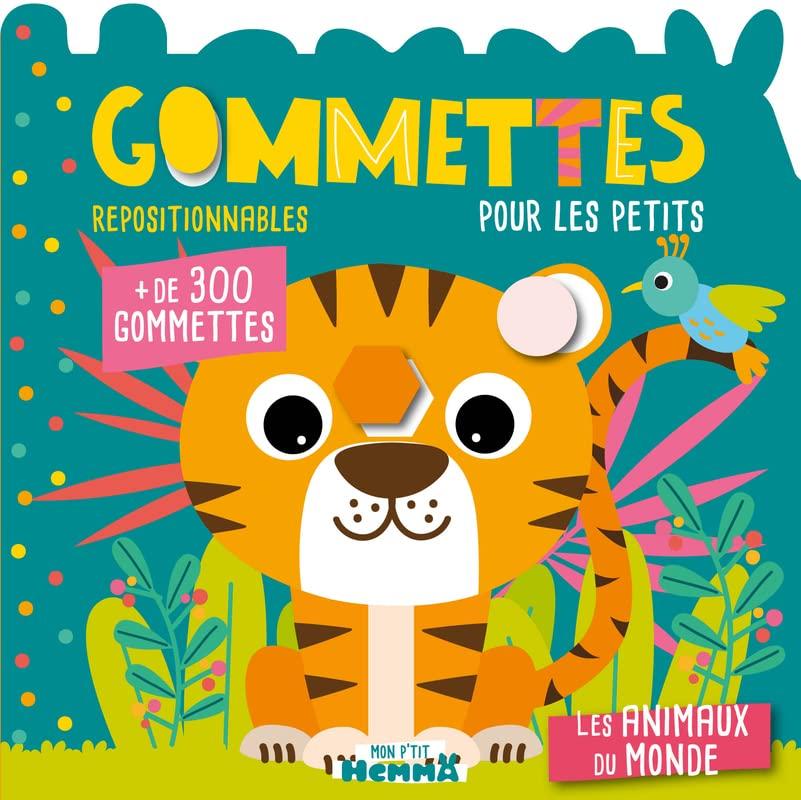 Mon P'tit Hemma : Gommettes pour les petits : Les animaux du monde - + de 300 gommettes repositionnables